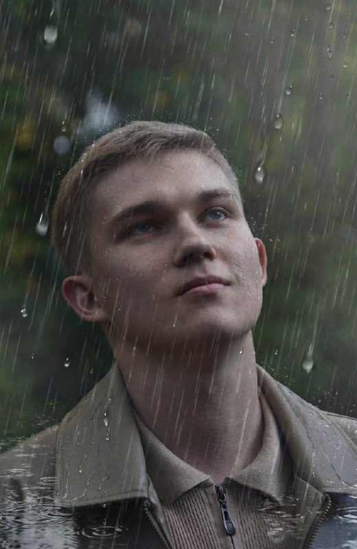 Эффект дождя на фото онлайн — генератор реалистичных изображений — пример результата