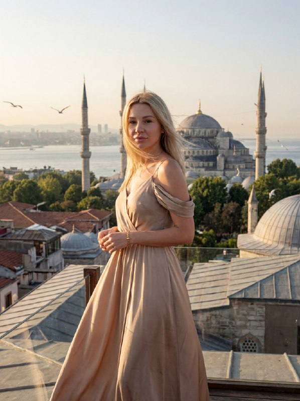 Фотосессия в Стамбуле: создайте уникальные образы с нейросетью — пример результата